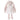 Bukowski Bears Lena premium quality stuffed animal bunny rabbit toy wearing white dress and shoes with a bow atop her head.