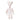 Bukowski Bears Lucy premium quality stuffed animal giraffe toy wearing white dress and shoes with a bow atop her head.