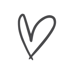 Illustrated line art heart icon