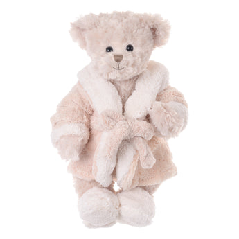 sir hamilton plush teddy bear robe spa slippers